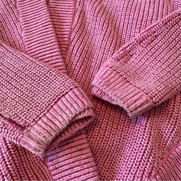 Ivivva LuLuLemon 10 To The Moon & Back Pink Cardigan Sweater w/ Hood - Picture 4 of 8